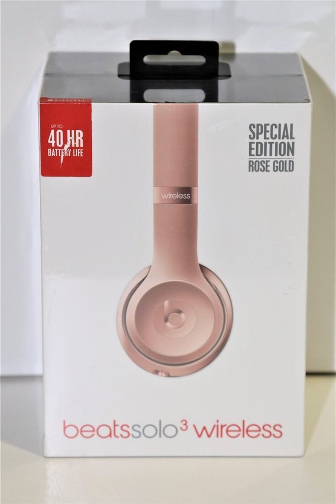 dr dre beats solo 3 wireless rose gold